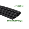 Kép 2/2 - Extro Flex Light 10101050 gégecső <320N UV álló, HF, behúzószál nélkül 25m/ tek D50 fekete