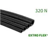 Kép 2/2 - Extro Flex 11101040 gégecső 320N UV álló, HF, behúzószál nélkül 50m/tek D40 fekete