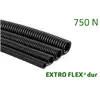 Kép 2/2 - Extro Flex dur 12102020 gégecső 750N UV álló, HF, lépésálló, behúzószállal 50m/tek D20 fekete