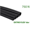 Kép 2/2 - Extro Flex dur 12102013 gégecső 750N UV álló, HF, lépésálló, behúzószállal 50m/tek D13 fekete
