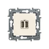 Kép 1/3 - Legrand 764694 NILOÉ kettős USB töltőaljzat, bézs