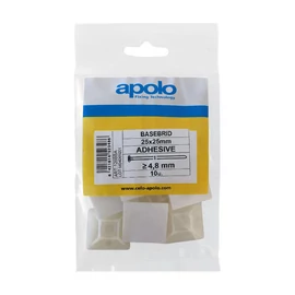 CELO 128BBA kötegelő talp öntapadós 25x25 fehér 10db/csomag