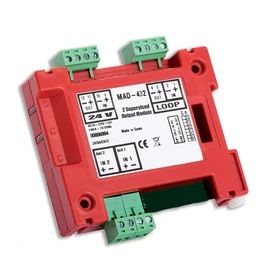Detnov MAD-432-I intelligens sziréna vezérlő modul 2 kimenettel izolátorral