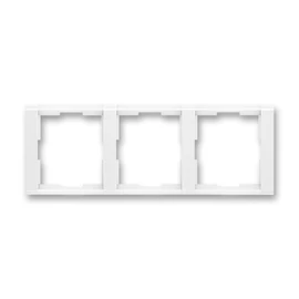 ABB kapcsoló keret 3-as vízszintes Time Fehér / Fehér (3901F-A00130 03)