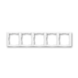 ABB kapcsoló keret 5-ös vízszintes Time Fehér / Fehér (3901F-A00150 03)