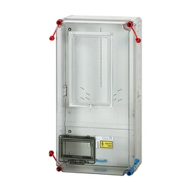 HENSEL HB3000-U Fogy.mérő szekrény, 1 felhaszn. helyes M63 A mérés szabadvezetékes, felületre szerelt