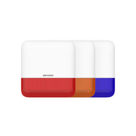 Hikvision AXPro DS-PS1-E-WE/Red Vezeték nélküli kültéri sziréna, 110 dB, IP65, 868 MHz, piros
