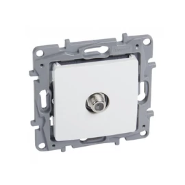 Legrand 764549 NILOÉ TV aljzat, "F-F", végzáró (1 dB), fehér