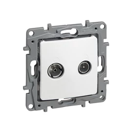 Legrand 764558 NILOÉ TV-SAT aljzat, végzáró (10 dB), fehér