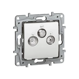 Legrand 764565 NILOÉ TV-RD-SAT aljzat végzáró (10dB), fehér