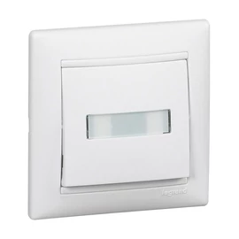 Legrand 774217 Valena egypólusú nyomó címketartóval, jelzőfénnyel, 12V, fehér