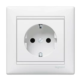 Legrand 774423 Valena 2P+F csatlakozóaljzat monoblokk, fehér
