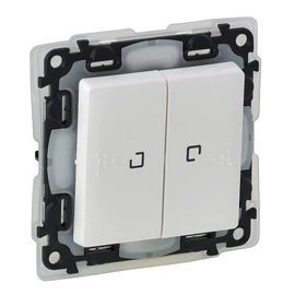 Legrand 752159 Valena Life kettős váltókapcsoló jelzőfénnyel, IP44, fehér
