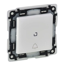 Legrand 752176 Valena Life váltóérintkezős nyomó csengőjellel, jelzőfénnyel, IP44, fehér