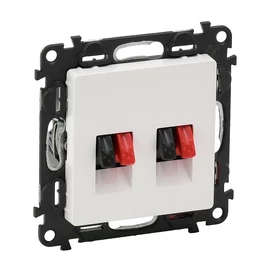 Legrand 753178 Valena Life hangszóró-csatlakozóaljzat, 4 kivezetéssel, fehér