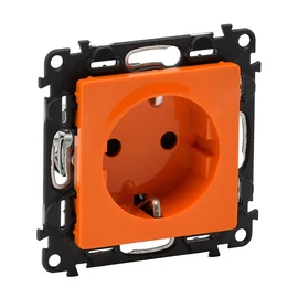 Legrand 753229 Valena Life 2P+F csatlakozóaljzat biztonsági zsaluval, narancssárga