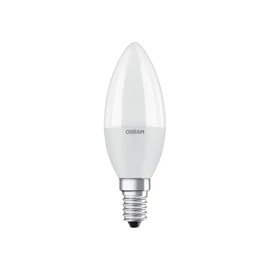 OSRAM 326453 Izzó ledes 6W/230V E14 foglalat 470lm 2700K gyertya alak VALUE CLB40 6W/827 E14 FR