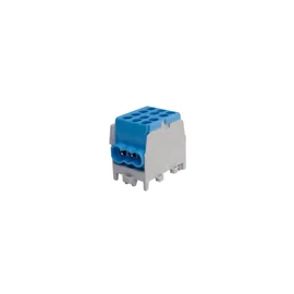 Pollmann 2080169 HLAK 25-1/4 M2 fővezetéki leágazókapocs 2x25+4x16mm2 M2 1P csavaros 2csatl./16mm2, kék