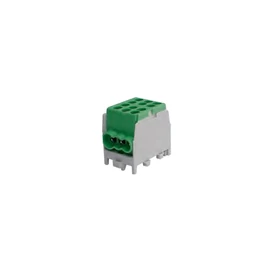 Pollmann 2080170 HLAK 25-1/4 M2 fővezetéki leágazókapocs 2x25+4x16mm2 M2 1P csavaros 2csatl./16mm2, zöld