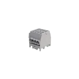 Pollmann 2080173 HLAK 25-1/6 M2 fővezetéki leágazókapocs 130/100A Cu/Al csavaros 2x25+6x16mm2, szürke