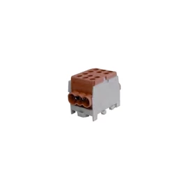 Pollmann 2080181 HLAK 35-1/4 M2 fővezetéki leágazókapocs 150/125A Cu/Al csavaros 2x35+4x25mm2, barna