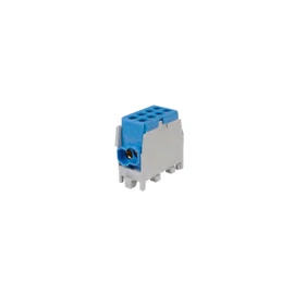 Pollmann 2080189 HLAK 25-1/2/25 M2 elosztóblokk 1P sínre 2x25mm2/ 2x25mm2, kék