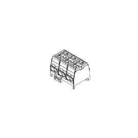 Pollmann 2080306 HLAK 25-3/6 BSG-S elosztóblokk 3P sínre 6x25mm2/ 6x16mm2, B, F, SZ