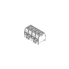 Pollmann 2080424 HLAK 25-4/8-S elosztóblokk 4P sínre 8x25mm2/ 8x16mm2, 3x SZ, K
