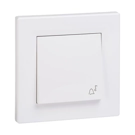 Schneider EPH0800221 ASFORA Egypólusú nyomó, csengő - IP44, kerettel, fehér