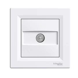 Schneider EPH3200121 ASFORA TV aljzat, végzáró, 1 dB, fehér