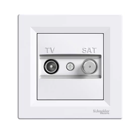 Schneider EPH3400221 ASFORA TV/SAT aljzat, átmenő, 4 dB, fehér