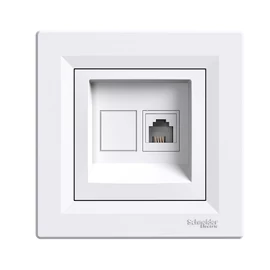 Schneider EPH4100121 ASFORA 1xRJ11 telefon aljzat, fehér