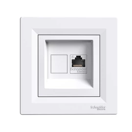 Schneider EPH4700121 ASFORA 1xRJ45 Cat6 UTP aljzat, fehér