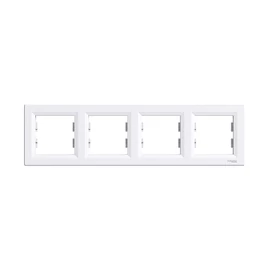 Schneider EPH5800421 ASFORA Négyes keret, vízszintes, fehér