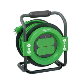 Schneider IMT33158 THORSMAN Kábeldobos hosszabbító, 1.5x40m, 4x2P+F aljzattal