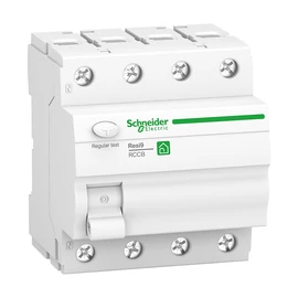 Schneider R9R02425 RESI9 áram-védőkapcsoló, A osztály, 4P, 25A, 30mA