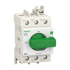 Schneider R9S24380 RESI9 Moduláris forgócsapos kapcsoló, 3P, 80A
