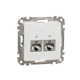 Schneider SDD111467S SEDNA 2xRJ45 Cat6A STP aljzat, fehér