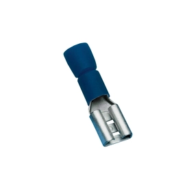 Tracon KCSH6 Csúszósaru 0,8 x 6,3mm szigeteletlen hüvely kék