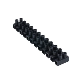 Tracon SF5A-H-L Sorkapocs lágy műa. 4mm2 5A 12 tagú fekete védőlemezzel