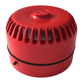 Roshni (Fulleon) hagyományos beltéri hangjelző alacsony aljzattal piros