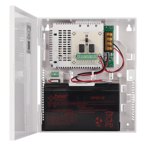 Pulsar PCSB 13,8V/3A/7Ah szünetmentes kapcsolóüzemű tápegység technikai kimenetekkel 