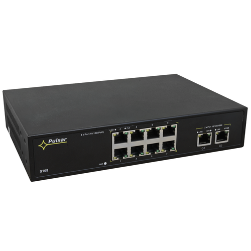 Pulsar S108 10 Port Switch 8 Poe Asztali Switch Ek