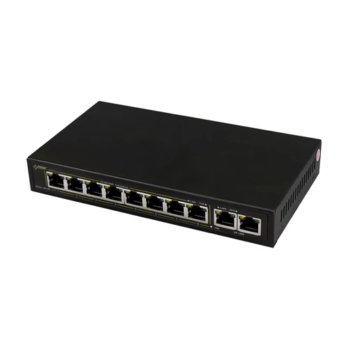 Pulsar SG108 10-porttal rendelkező Gigabites switch 8 IP kamerához