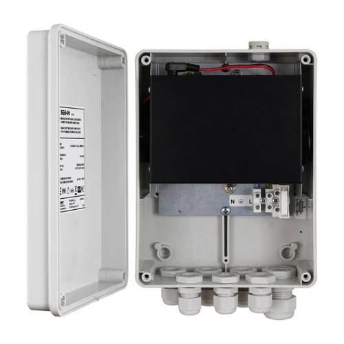 Pulsar SG64-H 6-porttal rendelkező switch szünetmentes tápegységgel 4 IP kamerákhoz, hermetikusan zárt dobozban