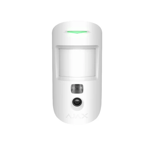 AJAX MotionCam WH vezeték nélküli PIR mozgásérzékelő beépített kamerával fehér
