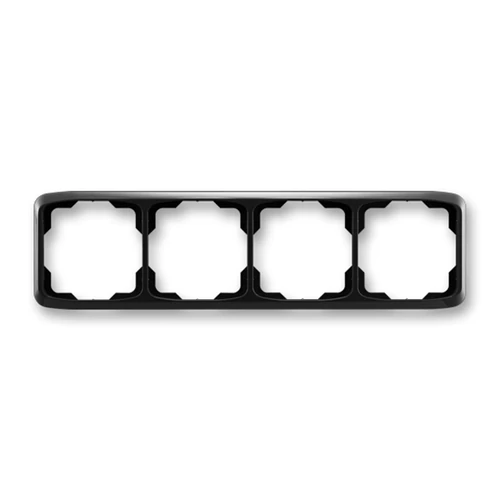 ABB kapcsoló keret 4-es vízszintes Tango Fekete (3901A-B40 N)