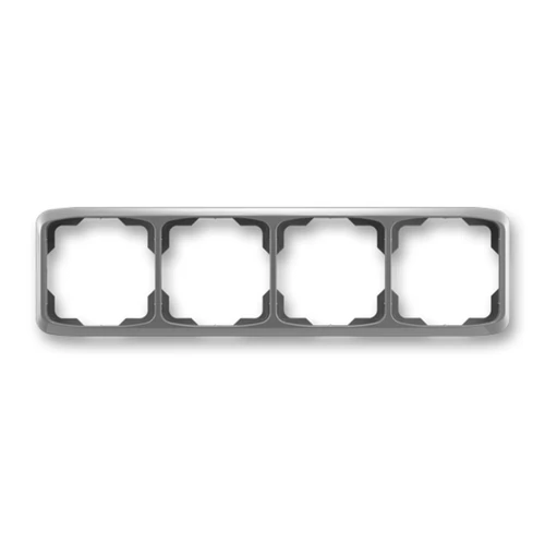 ABB kapcsoló keret 4-es vízszintes Tango Füst szürke (3901A-B40 S2)