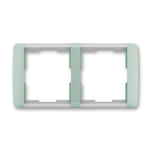 ABB kapcsoló keret 2-es vízszintes Element Agávé / Jégfehér (3901E-A00120 22)