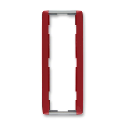 ABB kapcsoló keret 3-as függőleges Element Kármin vörös / Hideg szürke (3901E-A00131 24)